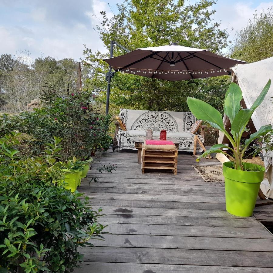 Tente Safari Lodge Dans Foret Luxuriante Vielle-Tursan Kültér fotó